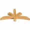 Ekena Millwork Davenport Rough Sawn Timber Gable Bracket, Western Red Cedar, 48"W x 24"H x 4"D x 4"F, 12/12 Pitch GBW048X24X0404DAV00RWR - alternate 4
